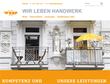 Tablet Screenshot of malerwesp.de